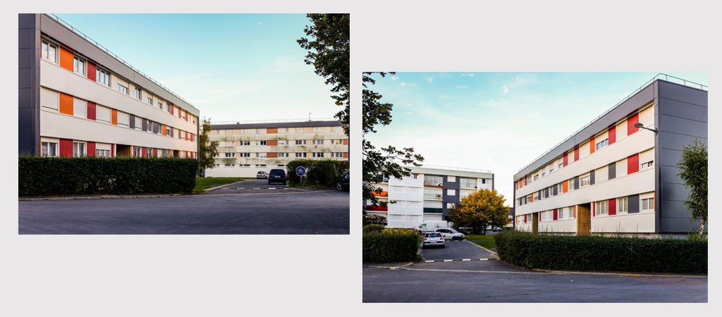travaux intérieurs et extérieurs de rehabilitation 134 logements ST germain la blanche herbe